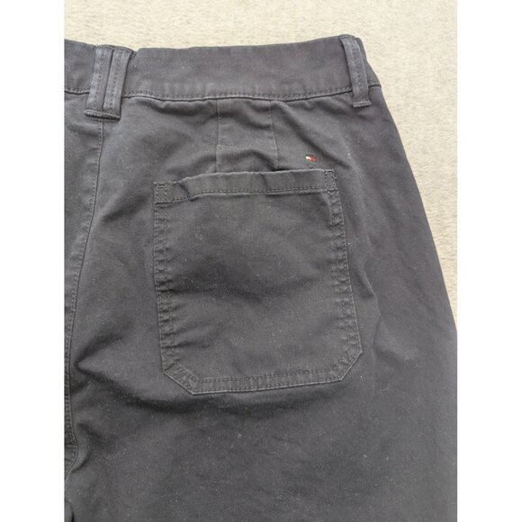 Tommy Hilfiger Pants Womens 8 Black Chino Straight Leg Ankle Stretch Casual - Picture 11 of 15